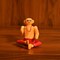 Wooden Brahmin Doll Kondapalli Toys Handpainted Brahman Pandit Ji Indian Showpiece for Home Decoration Shelf Display Table Decor and Gifting Item Navaratri Golu Dolls